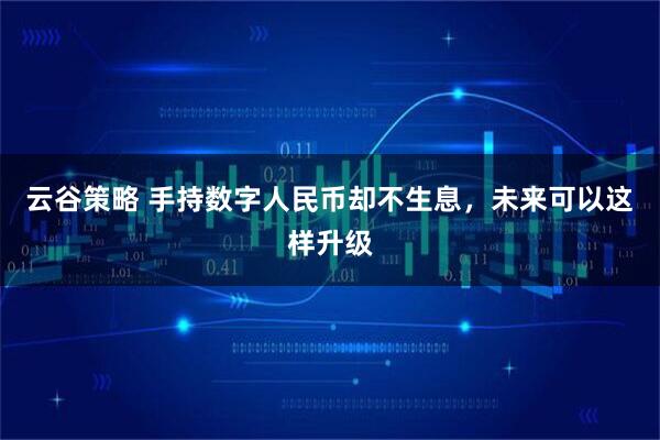 云谷策略 手持数字人民币却不生息，未来可以这样升级