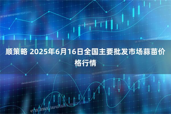 顺策略 2025年6月16日全国主要批发市场蒜苗价格行情