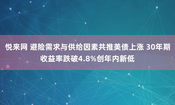 悦来网 避险需求与供给因素共推美债上涨 30年期收益率跌破4.8%创年内新低