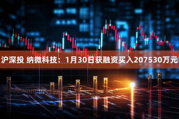 沪深投 纳微科技：1月30日获融资买入207530万元